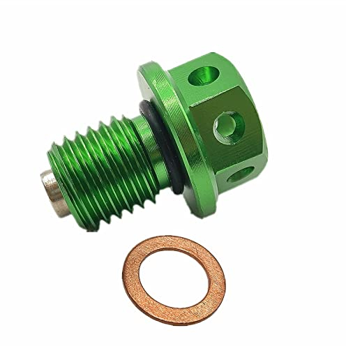 DOLOX BremsflüSsigkeitsbehäLter M12x1,5 Schraube Für Ölablassschraube Für YH YZ125 250 250X 80 100 400 400F 465 490 WR 250R 250X 200 500 YZF R25 R3 MT03 25(GRÜN)