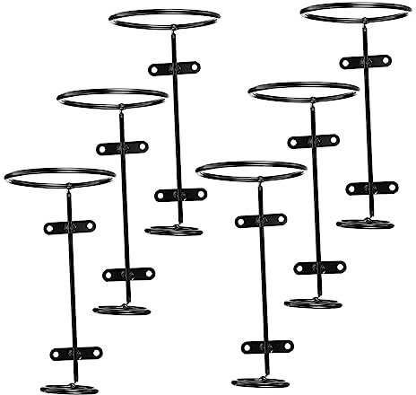 MAGICLULU 6pcs Iron Wine Display Rack Wine Bottle Holder Wall Hanging Racks for Stand for Red Display