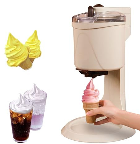 Hydravex Macchina per Gelato con Cono di Yogurt, Dessert alla Frutta, Macchina per Servire Soft E Sorbetti, Macchina per Dessert con Rotoli di Gelato alla Frutta da Cucina