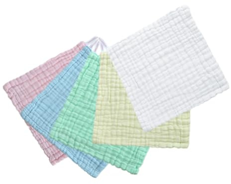 VICASKY 5 Piezas Toalla Infantil Para Bebes Toallita Para Niños Pequeños Toalla De Cara De Baño Para Bebé Toallita De Bebe De Bebe Toallas De Bebe Algodón