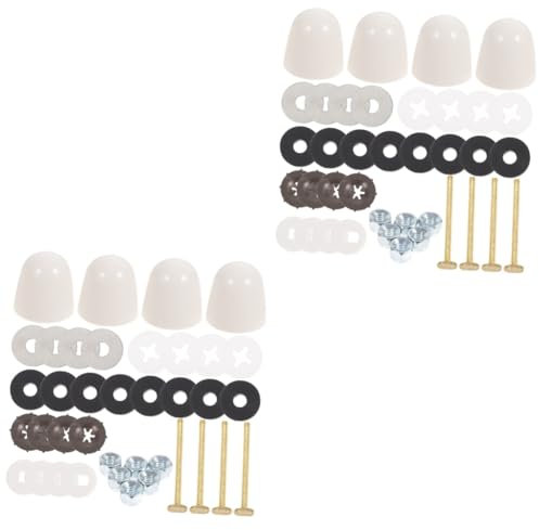 Artibetter 2sätze Toiletten Befestigungsset Toiletten Boden Schrauben Dichtungen Für Wc Tank Einfache Installation Optimale Stabilität Für Toilettenaustausch Und Reparaturen