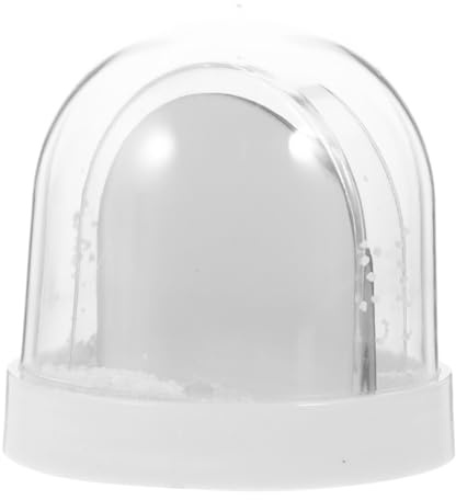 RORPOIR Schneekugel mit Bildeinsatz und Bildanzeige DIY-Kunststoff Schneekugel für Bastelmaterialien Transparente als Dekoration für Geburtstage und Weihnachten Zufällige Farbe