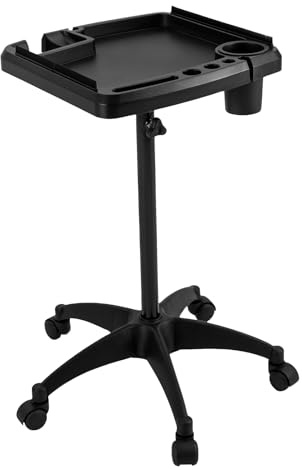 Carrito de bandeja para salón de peluquería, bandeja para herramientas de extensión de pelo, extensión de pelo móvil, carro, salones de belleza, hogares, tiendas de peluquería, clínicas dentales,