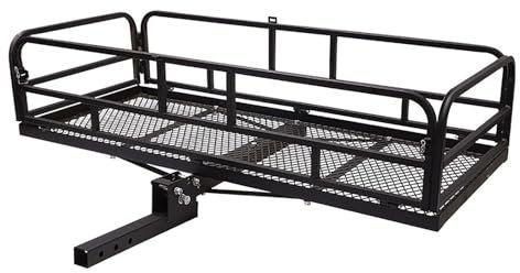 Lastenträger für die Anhängerkupplung, zusammenklappbarer Lastenkorb für die Anhängerkupplung mit einer Tragkraft von 500 lb (227 kg), passend für 5 cm (2 Zoll) große Anhängerkupplungen für SUV-Pick