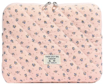 GSenhui Puffy Laptop Hülle Sleeve Case für 11-15 Zoll Laptoptasche Florale, Kompatibel mit 13.3-13.6 MacBook Air/Pro Case Notebook Hülle Aesthetic ipad Tasche für MacBook Pro