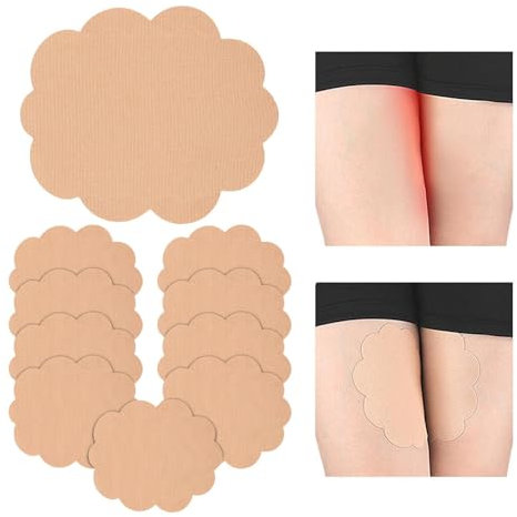 Pansements anti-frottement pour cuisses – Protections respirantes pour frottement intérieur cuisses – 10 pièces résistantes et élastiques pour salle de sport, randonnée, cyclisme, coudes talons