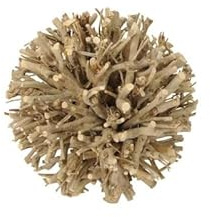 ecosoul Kugel Dekokugel aus Holz (Äste, Zweige, Weide) naturbelassen voll Gartenkugel 20 cm Durchmesser