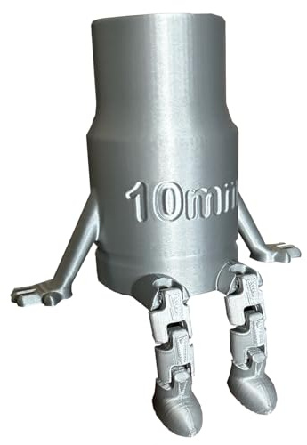 Socket Buddy 10mm Desk Articulated Wobble Figure (Silver) | Car lovers gift, Mechanics and engineers, Office desk accessory, Stocking filler for men and women