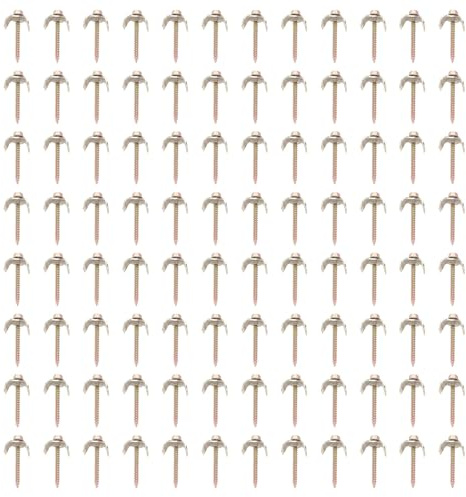 MIMEITOPA Fencing Nails, Steel Wire Fence Fasteners, for Metal Netting to Post, Stakes, Trees, Hedge, DIY Installation, 100-Piece Kit