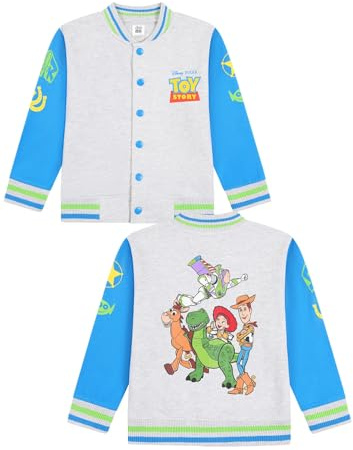 Disney Boys Toy Story Varsity Bomber Jacket Baseball Style Coat for Kids (3-4 Years)