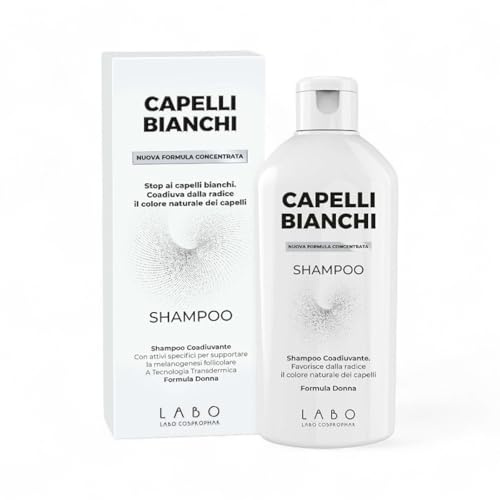 LABO Weißes Haar, konzentrierte Formel gegen Vergrauung, Shampoo für Damen, 200 ml