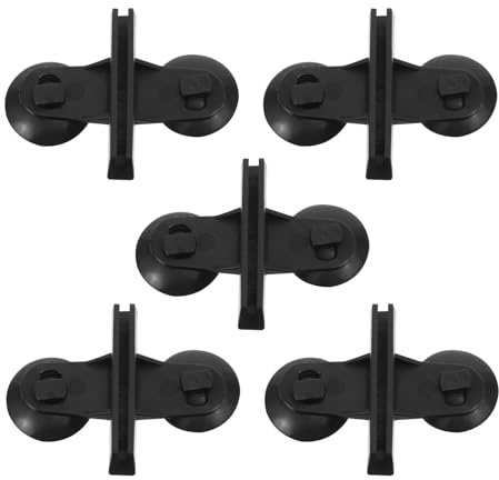 Adorainbow 5pcs Aquarium Suction Cup Clips for Fish Tank Divider, Abs Plastic Material Good Durability and Easy Installation, Suitable for Glass Surfaces in Saltwater Fish Tanks and Breeding