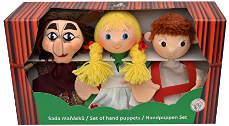 MUBRNO 22790A Hänsel und Gretel Box Handpuppen, Mehrfarbig
