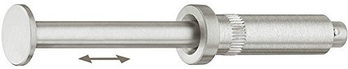 GedoTec Kleiderlüfter Schrank Garderobenhaken zum Kleben Kleiderhaken Edelstahl Kleiderbügelhalter ausziehbar | Garderobenbügel Ø 8 x 105 mm | MADE IN GERMANY | 1 Stück - Einbau-Haken zum Einlassen