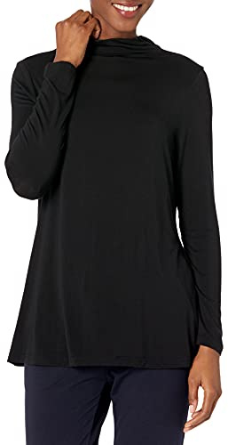 Amazon Essentials Women's Jersey Long-Sleeve Mock Neck Swing Tunic (Previously Daily Ritual)