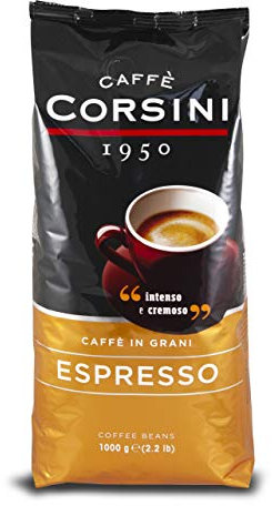 Caffè Corsini - Caffè in Grani Espresso, Miscela dal Gusto Intenso e Cremoso, 1 Kg