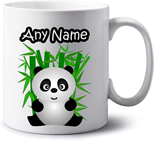 Personalised Jumbo 20oz Mug - Animal Panda Mug Extra Large Coffee Tea Cup with Name - Novelty Birthday Christmas Gifts for Women Men (Design 1)