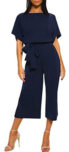 Damen Latzhose Sommer Jumpsuit,Langer Jumpsuit Damen,Jumpsuit Elegant Glitzer,Yogajumpsuit,Overall Kurz,Weißer Kurzer Jumpsuit,Arbeitslatzhose Blau