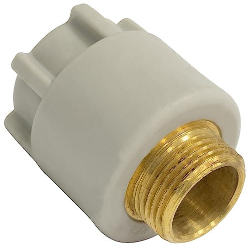 AERZETIX - C67059 - Adattatore/raccordo filettato maschio in PPR/polipropilene/ Ø32mm x 1 PN25 per saldare (polyfusion) - connettore tubo idraulico-riscaldamento alimentazione acqua