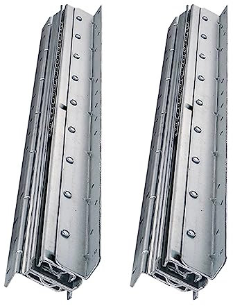 Schwerlastauszug 120 kg, Auszugsschienen Bodenmontage, 400 600 800 1000 mm, 3-teiliger Vollauszug, Kugellager, 1 Paar Teleskopschienen, Schubladenschienen ( Color : Silver , Size : 40-70cm/15.7-27.6in