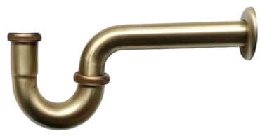 Siphon Waschbecken Badezimmer-Abflussrohr, Siphon, Waschbecken, Abfluss, Flexibles Rohr, Badezimmer-Waschtisch-Flaschenfalle, antikes Pop-Up-Filter-Stopper-Set, Ventil. (Color : Antique P-Trap)