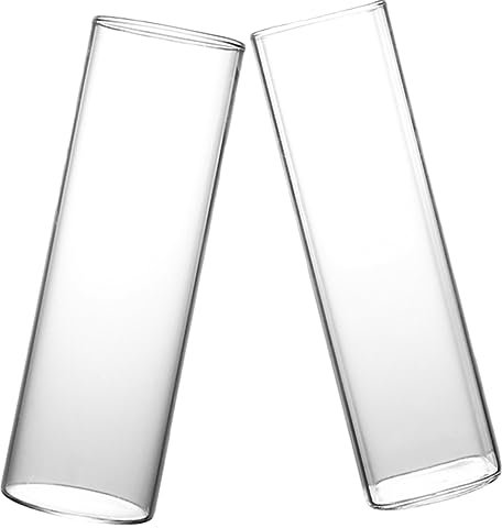 LABRIMP 2pezzi Bicchieri in Vetro Per Cocktail Bicchieri Per Caffè Freddo Trasparenti Per Vino Per Bevande Fredde Da Festa Per Bar e Ristoranti