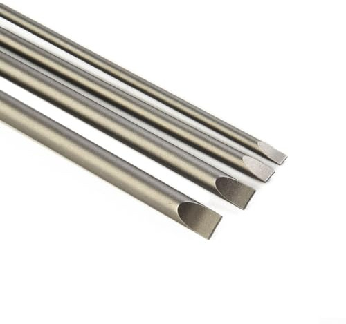 Lot de 4 embouts de tournevis plats pratiques, 150 mm de long, tête magnétique, tige hexagonale de 6,35 mm, parfait pour tous vos besoins de vissage