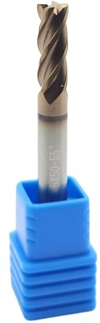 VHM Fräser - Schaftfräser 5 x 13 x 50 mm - Hartmetallfräser mit 4 Schneiden TiSiN 55 HRC