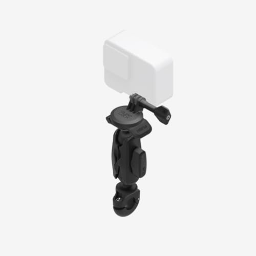 Quad Lock to Action Camera Adapter Kit with Base Bar Clamp (Small) and Dual Pivot Arm (Small) Compatible with GoPro, Action Cameras and Compatible Lights