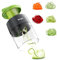 Ibergrif M522 Spiralizer for Vegetables, Upgrade Vegetable Slicer Courgette Spiralizer BPA Free, Dishwasher Safe, 4 in 1 Zucchini Spaghetti Maker for Cucumber, Zucchini