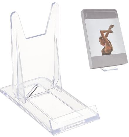 NICENEEDED 12 Packung Acryl Buchständer Zur Präsentation Verstellbarer Transparenter Buch Ausstellungsständer Kunststoff Ausstellungsständer Für Flyer Präsentationsständer