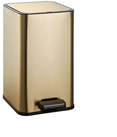 SGKOMN Pattumiera da 10 Litri Pattumiera Moderna ed Elegante in Acciaio Inox con Coperchio Chiama Quel WC Pattumiera fattibile da Cucina Pattumiera azionata a Pedale Patt