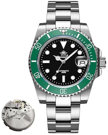 ADDIESDIVE Lujoso Relojes automático Hombre Japón Reloj mecanico Buceo 200m Reloj analógico Hombre AD2503