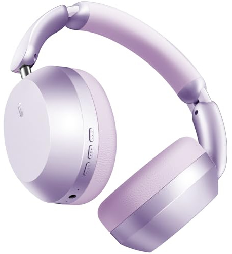 Wentronic Bluetooth Headphones Active Noise Cancelling Wireless Over Ear Headsets High Sound Quality Foldable Earphones with Soft Ear Cushion for Travel