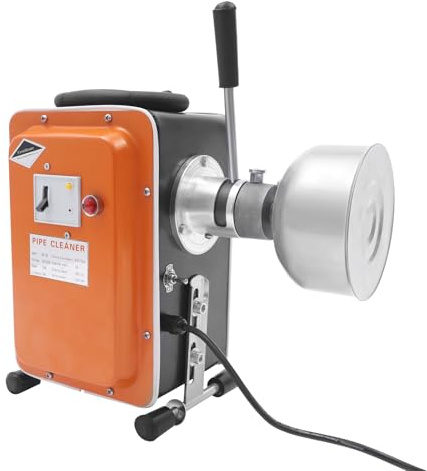 Macchina per la pulizia dei tubi, per la pulizia dei tubi, a spirale, 20 m, 750 W, 400 giri/min, per tubi da 20 – 150 mm, spirali da 16 m