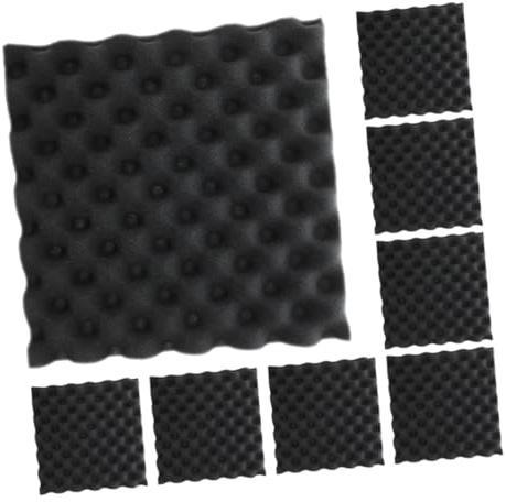 HAMPPLIES 8pcs Sound Absorbing Cotton Panels for Bedroom Soundproofing Walls Acoustic Panels