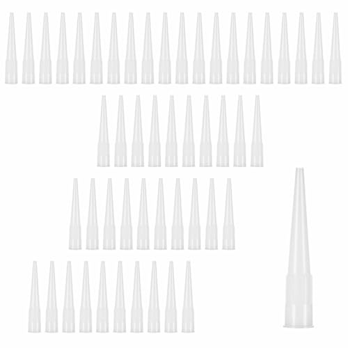 50 Pezzi Ugelli in Silicone Beccucci per Cartuccia Punte per Cartuccia | per Sigillante Adesivo e Pistola per Silicone Calafataggio Utensili