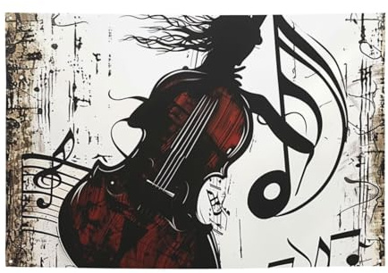 Musik-Kunstdruck zum Aufhängen, Banner für Halloween, Weihnachtsfeier, 120 x 180 cm, Fotografie-Hintergrund, Girlande, Wandteppich für Geburtstag, Outdoor-Event-Dekoration