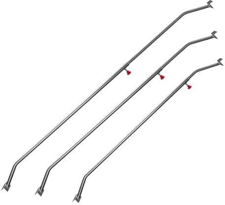 Wiltec 2X Flachplanenbügel 108-150 cm für Anhänger, verstellbare Aluminiumbügel für Anhängerplanen, Planenspanner für Flachplanen