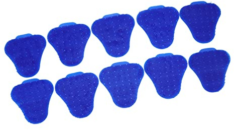 YWBL-WH Urinal Screen Deodorizer 10pcs Anti Splash Scented Mats Silicone Urinal Cake for Restrooms Bars Schools Offices (Blue)