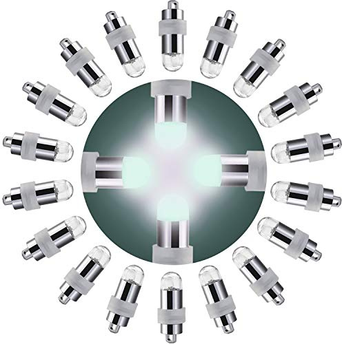Trimming Shop 10 Stk Mini LED Luftballon Lichter Batterienbetrieben Innen Außen Party Non-Blinking für Laternen - Türkis, 10pcs