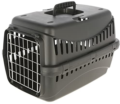 Kerbl Pet Transportbox Expedion Eco m. Metalltüre 45x30x30cm, schwarz