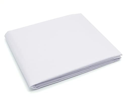 Fotoconic 1 yarda x 67 pulgadas / 1 m x 1,7 m tela de difusión de nailon blanco seda modificador de luz para iluminación de fotografía, softbox y tiendas de luz