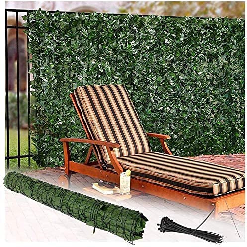 Brise Vue Balcon Feuillage Haie Artificielle Confidentialité couvrant le mur de jardin clôtures décoratives clôture de jardin haie artificielle écran de lierre forte Protection contre la lumière