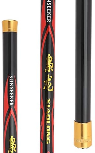 Stipprute Überlänge 8M 9M 10M 11M 12M 12M Karpfen Angelrute Teleskop Carbon Angelrute Power Handstange(Length : 10m no Accessory)