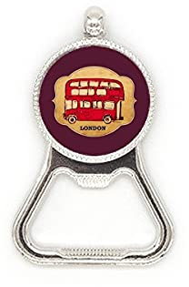 UK London Umbrella Stamp Red Bus Metal Beer Bottle Cap Opener Duty Stainless Steel