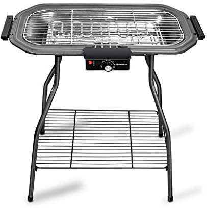 Grille de Charbon Portable, grillades de Barbecue électrique sans fumée, Pliable Un Barbecue Grillades, Smoker Grill for Pique-Nique en Camping en Plein air (Color : Silver, Size : 72 * 35 * 73cm)