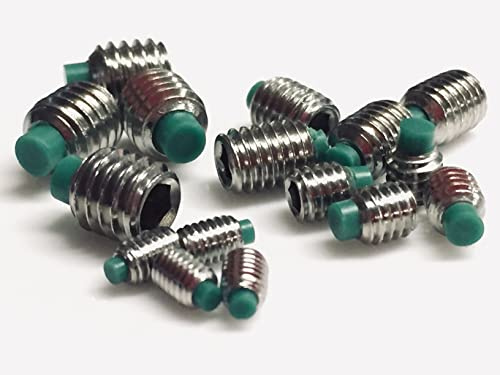 Les vis sans tête en nylon sont fabriquées en acier inoxydable 304 A2, avec une finition colorée M3 x 5 mm, M4 x 5 mm, M5 x 7 mm, M6 x 7,5 mm (lot de 16) (M6 x 7,5 mm)