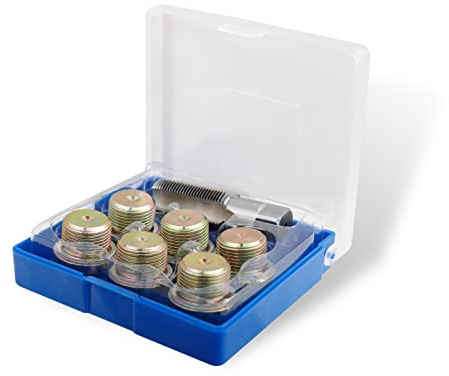 CCLIFE 13tlg Ölablassschraube Reparatur Satz M22 x 1,5 mm Gewinde Reparatu Reparatursatz für Ölablassschraube