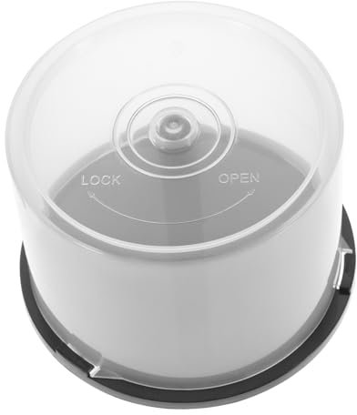 PartyKindom 2pezzi Contenitore Vuoto Per Dvd in Plastica Porta Cd e Dvd Design Semplice Per Organizzare e Proteggere in Librerie e Uffici